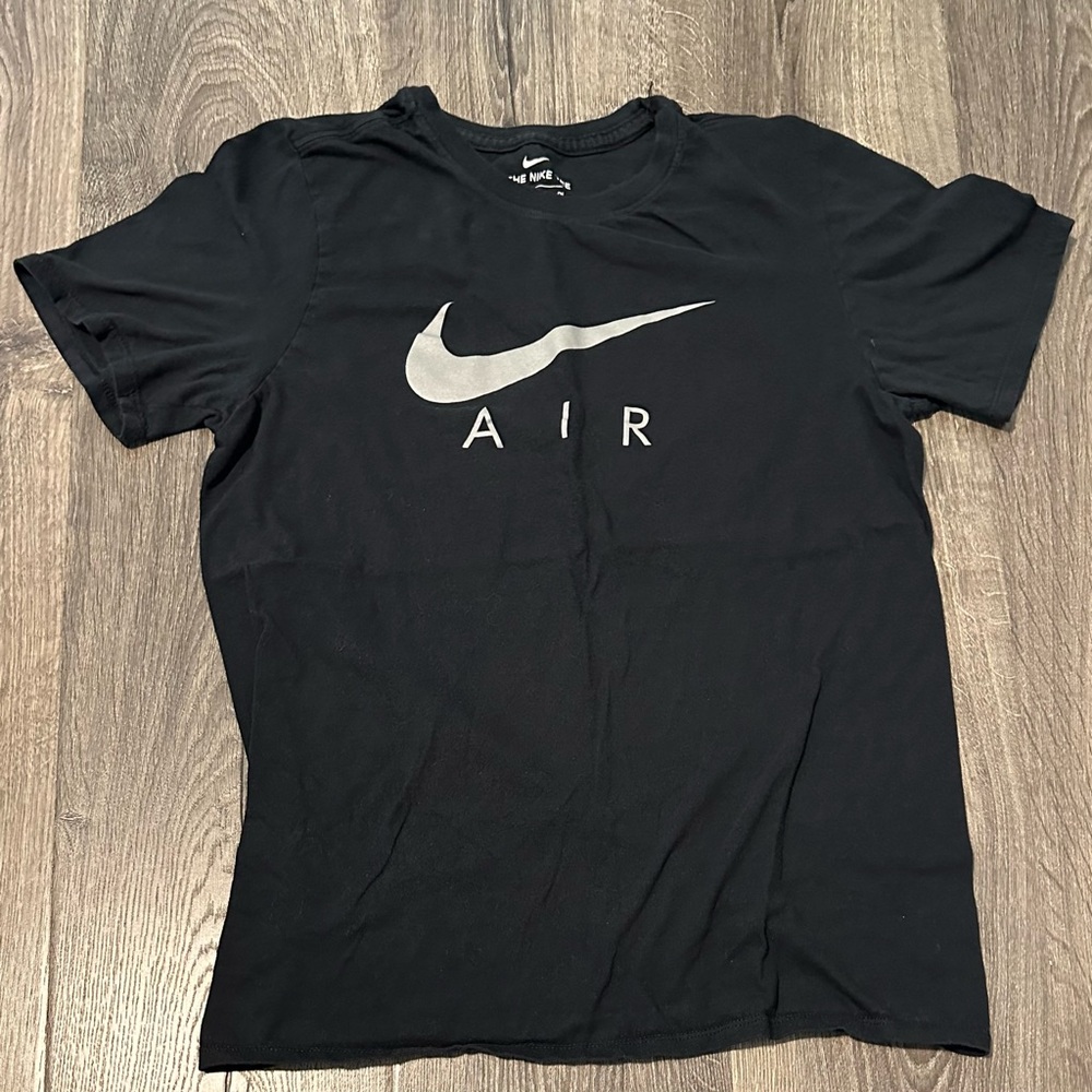 Nike Small Black Tee with Metallic Logo